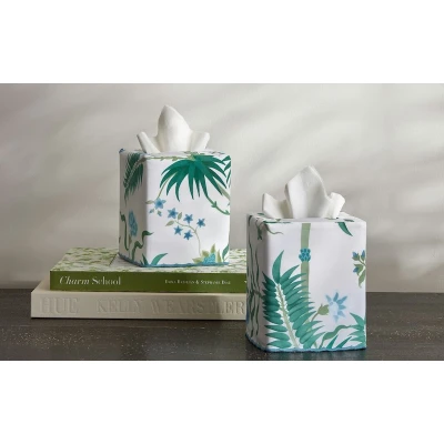 Matouk Schumacher Palmyra Tissue Box Cover