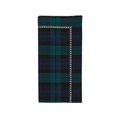 Watchplaid Napkin in Blue & Green