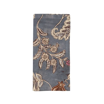 Paisley Vine Napkin in Blue & Gray