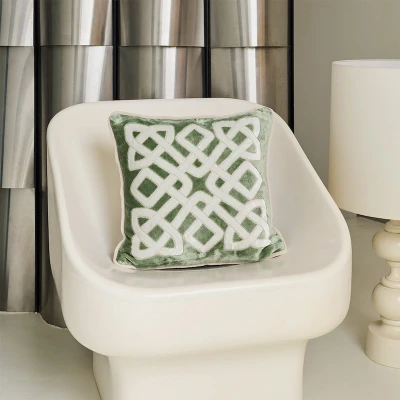 Entrelac Decorative Pillow