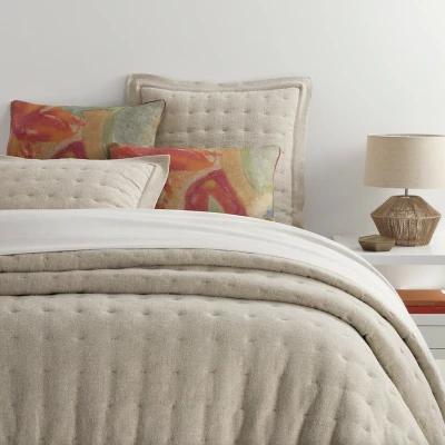Jonah Linen Natural Quilted