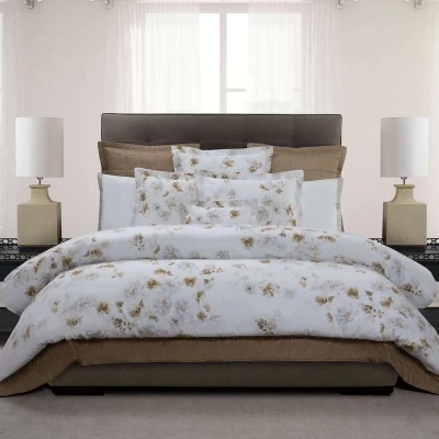 Ava Silk Print Mocha