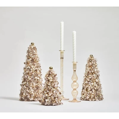 Gilded Spray Xmas Tree in Gold & Crystal