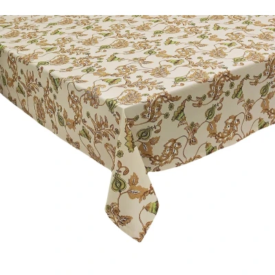 Paisley Vine Tablecloth in Beige & Multi