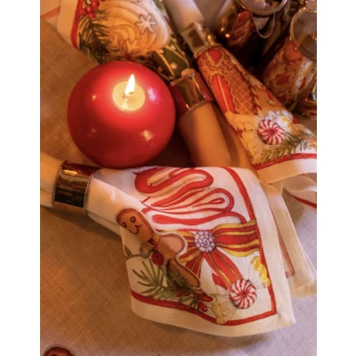 Marzapepe Dinner Napkins Linen