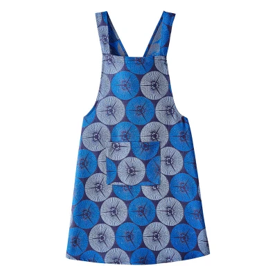 Yukata Japanese Apron Blue