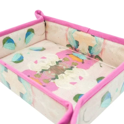 Monet's Garden Pink Snap Tray