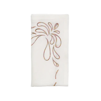 Fireworks Napkin in White & Multi