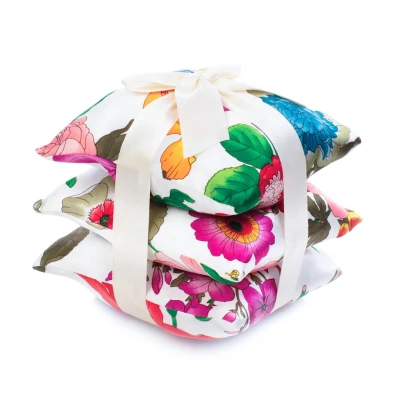 Floral Blush Silk Sachet Set