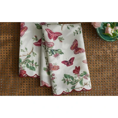 Matouk Schumacher Baudin Butterfly Linen Guest Towels