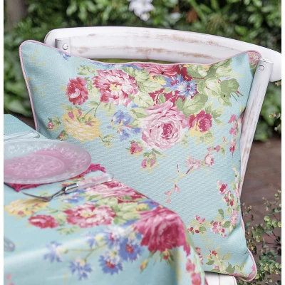 Cottage Rose Square Outdoor Cushion Cover