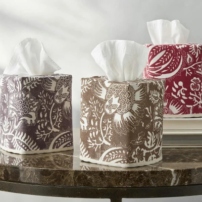 Matouk Granada Linen Tissue Box Cover