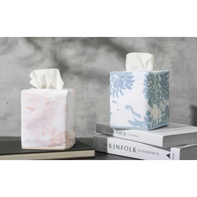 Matouk Chrysanthemum Tissue Box Cover