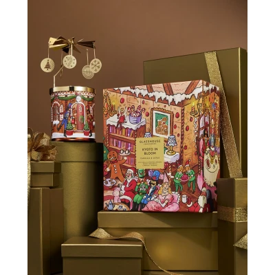 Christmas Candle & Spinning Carousel 2024