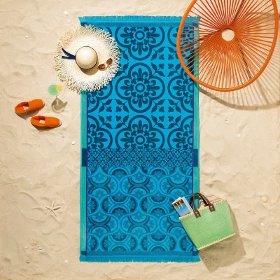Santorin Beach Towel