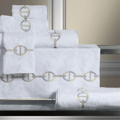 Chaine Embroidery Soft Terry Towel