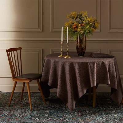 Leopard Table Linens Moka