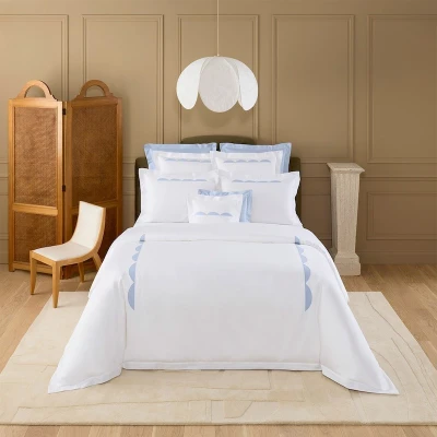 Couture Theorie Bed Collection Blanc and Celeste