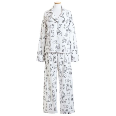 Dog Doodle Flannel Pajamas
