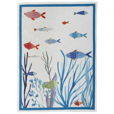 Poseidon Kitchen Towel Turchese
