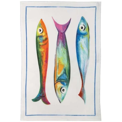 Poisson Bleu Trois Kitchen Towel