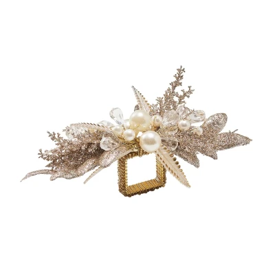 Gilded Spray Napkin Ring