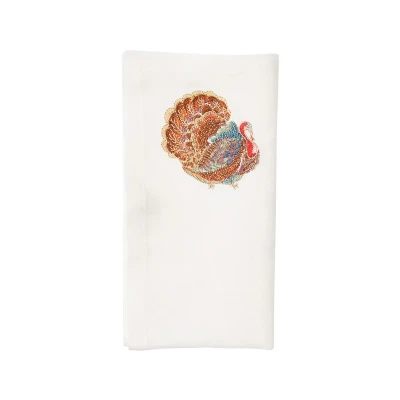 Gobble Napkin in White & Multi