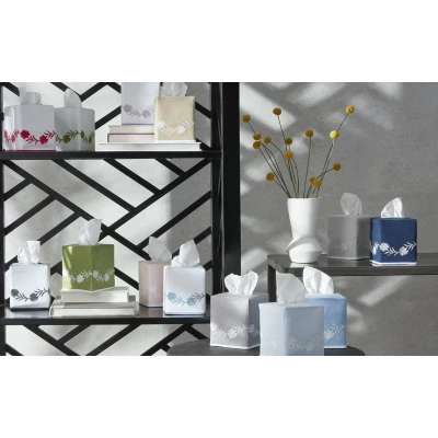Matouk Daphne Colors Tissue Box Cover