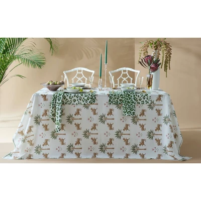 Matouk Schumacher Tiger Palm Table Linens