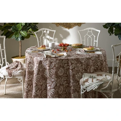 Matouk Granada Table Linens Chestnut