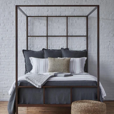 Neo Matelasse Charcoal Coverlet Set