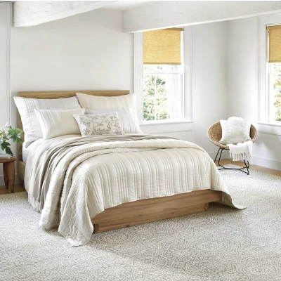 Blissful Bamboo Pearl/Silver Quilted Collection