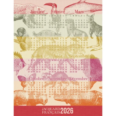 Calendrier 2026 Tea Towel