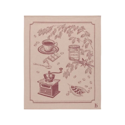 Cafe Tea Towel Cerise