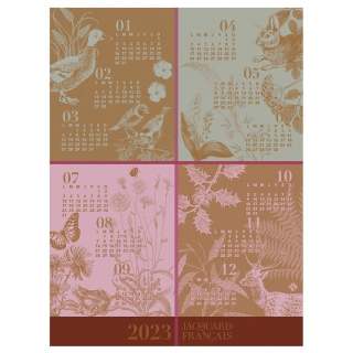 2023 Quatre Saisons Calendar Tea Towel
