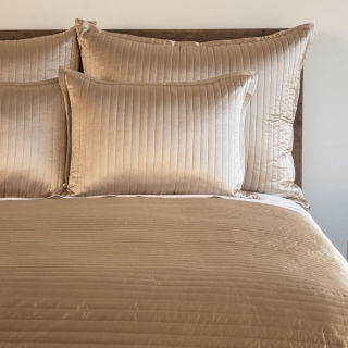 Charmeuse Channel Quilt Decorative Pillows