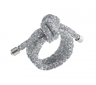 Glam Knot Napkin Ring in Silver