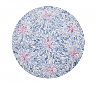Flora Placemat in Lilac & Periwinkle