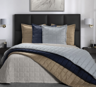 Marea Quilted Coverlet in Raso Sateen