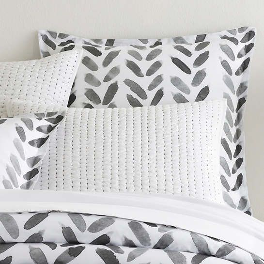 / Grey Brush Bedding