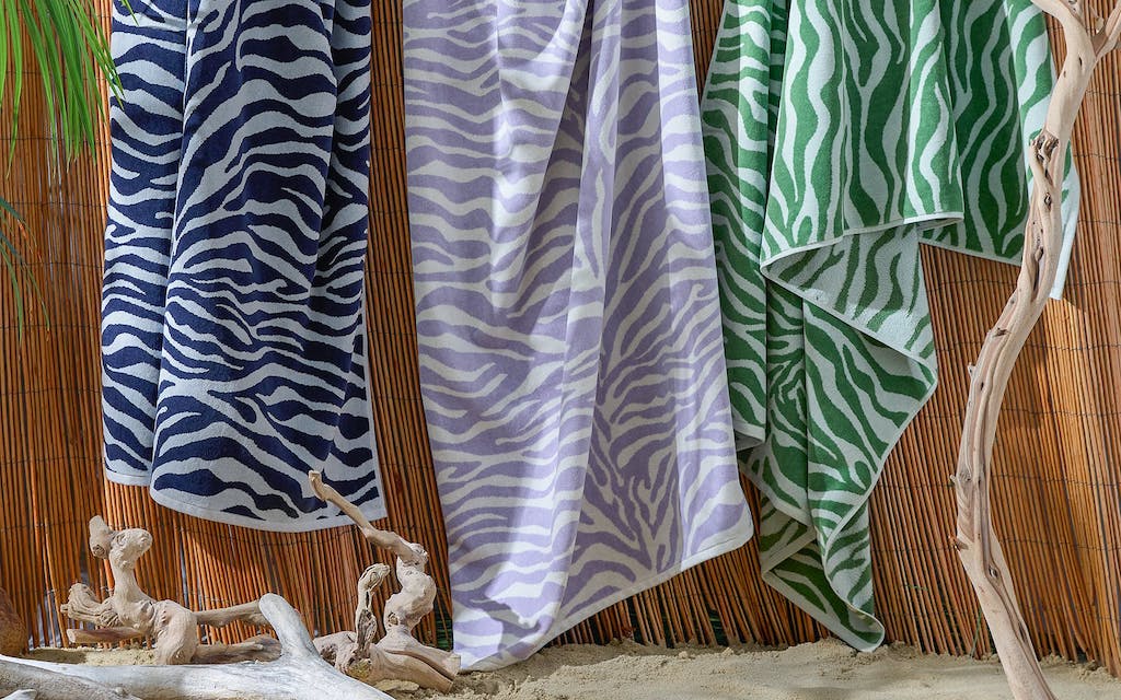 Matouk Towels Zebra Beach Towel Pottery Barn Zebra Palm Beach